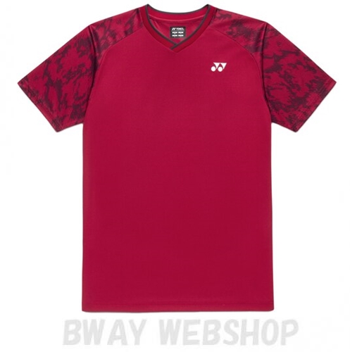 YONEX UNI ゲームシャツ 10742 ディープレッド（404）